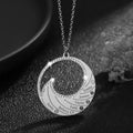 Mother's Day Gift Ocean Wave Family Birthstone Necklace Silver Mom Necklace MelodyNecklace