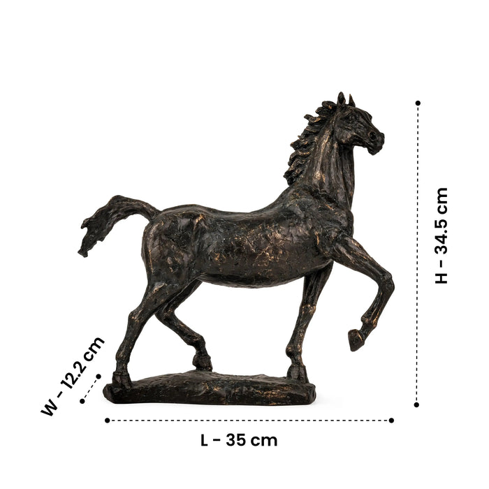 On a Dancing Trot - Horse Figurine