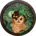 Owl Punk Sign, Wreath Sign, Wreath Center,