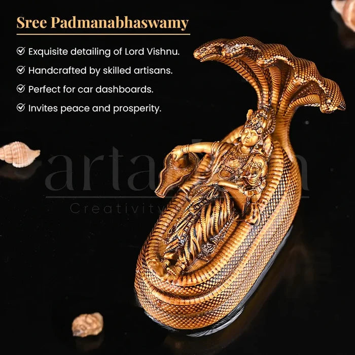 Padmanabhaswamy Idol Car Dashboard