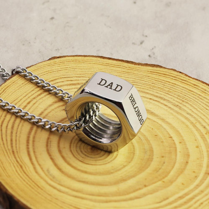 Personalized Screw cap Bead Pendant Necklace Necklace for man MelodyNecklace