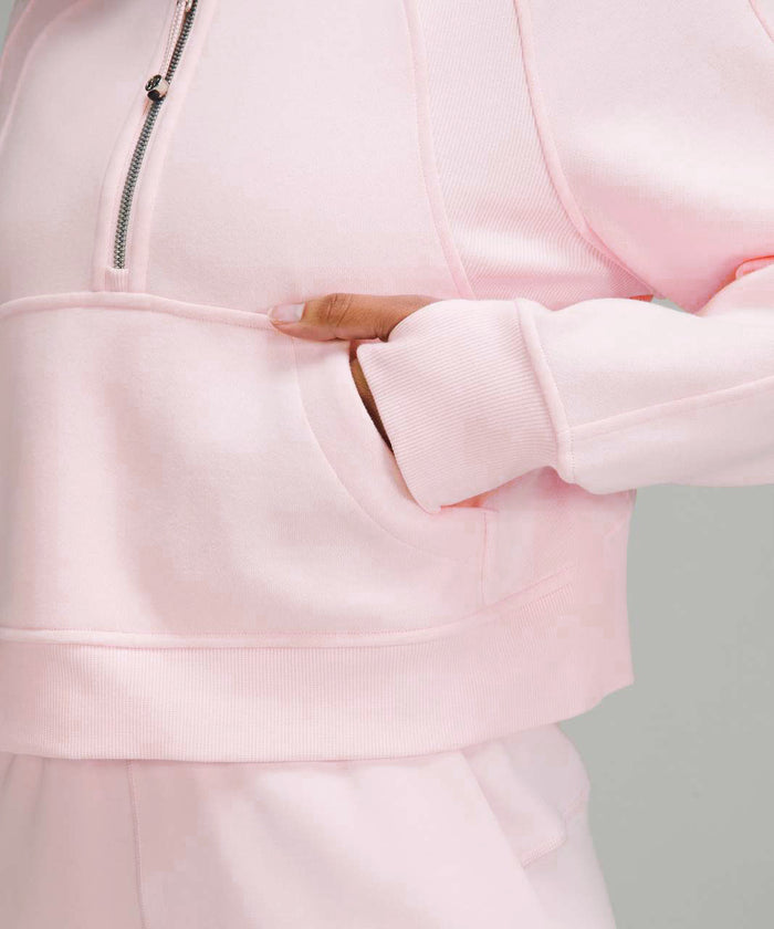 Phi Chi Theta lululemon Scuba Oversized Half-Zip Hoodie - Blissful Pink