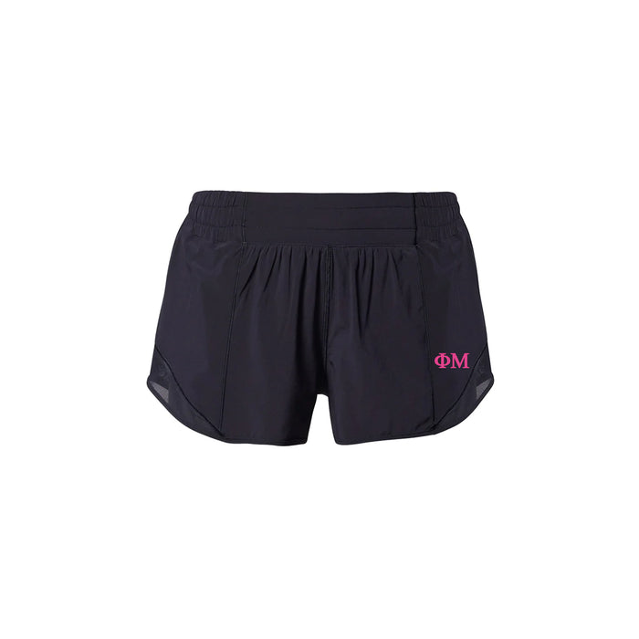 Phi Mu lululemon Hotty Hot High-Rise Lined Short 2.5" - Black