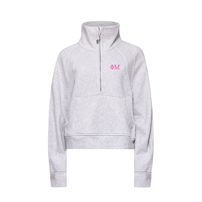 Phi Mu lululemon Scuba Oversized Funnel-Neck Half Zip