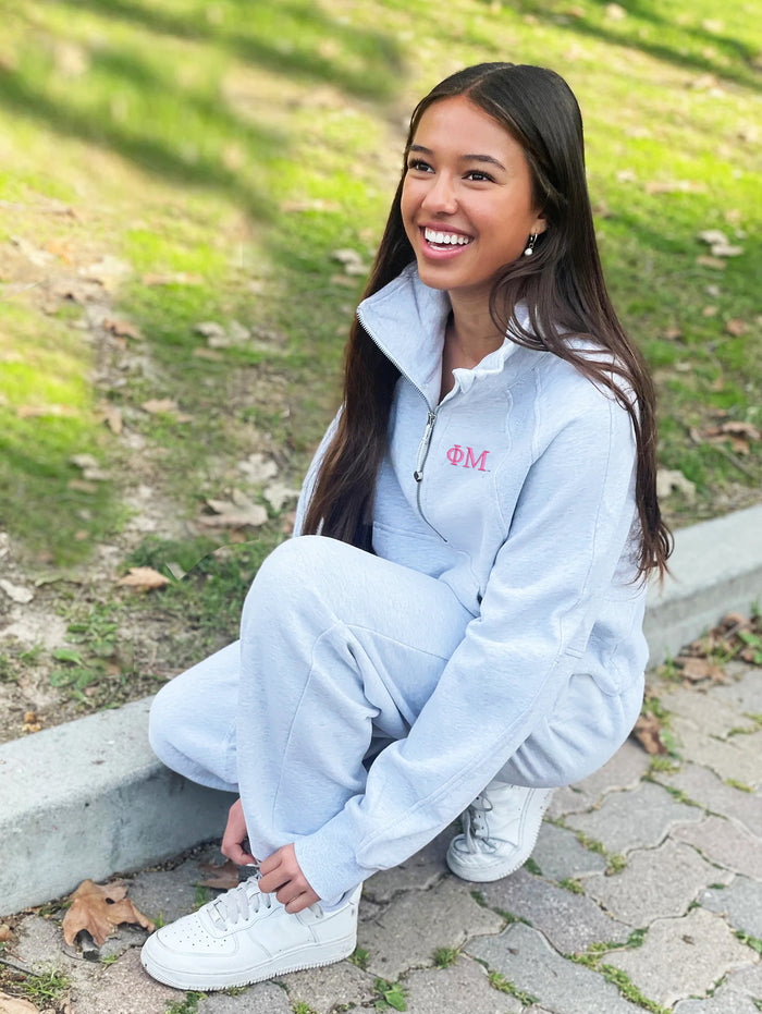 Phi Mu lululemon Scuba Oversized Funnel-Neck Half Zip