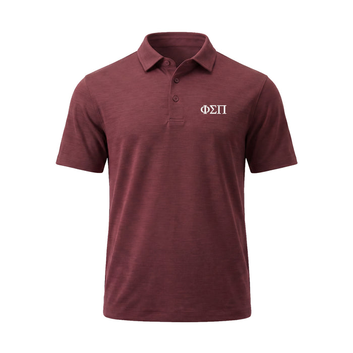 Phi Sigma Pi lululemon Evolution Short-Sleeve Polo - Wineberry