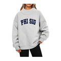 Phi Sigma Sigma Mock Neck Sweatshirt - PHI SIG