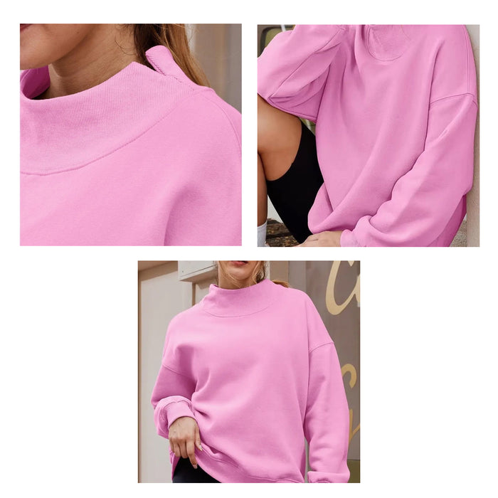 Phi Sigma Sigma Mock Neck Sweatshirt - PHI SIG