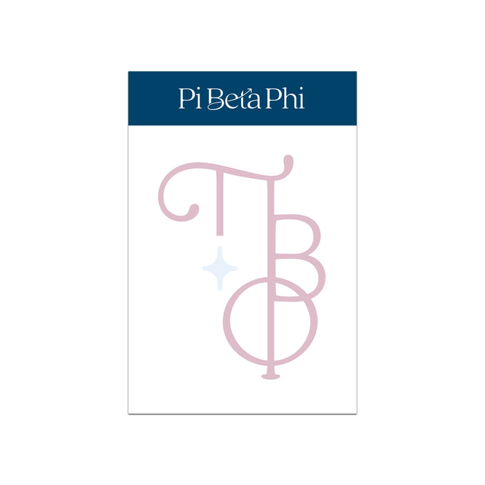 Pi Beta Phi Logo Notepad - Set of 3