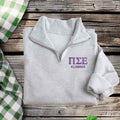 Pi Sigma Epsilon Quarter Zip Pullover Sweatshirt - ALUMNUS