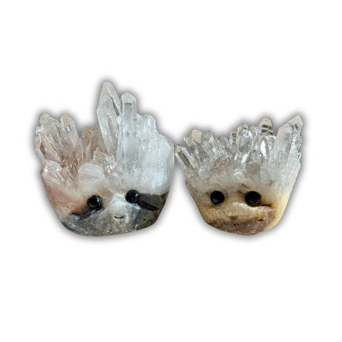 Picki Nicki Punk Rocks Quartz Crystals with Faces Crystal Hedgehogs