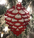 Pine Cone Ornament – Handmade Lace Keepsake
