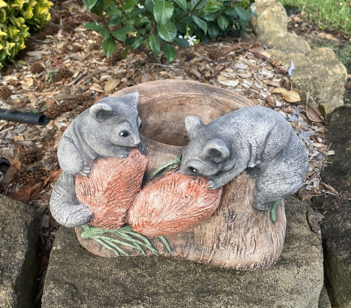 Possum Planter Garden Concrete Cement Garden Statue Australian Made