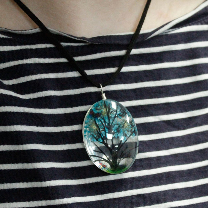 Pressed Flowers - Tree of Life set - Green