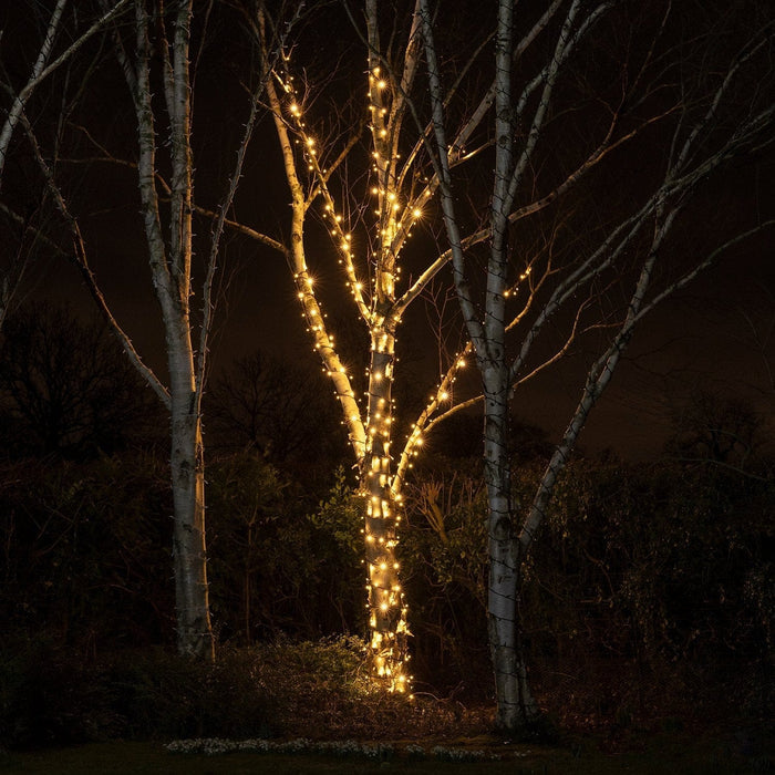 Pro Connect 20m 200 Warm White Connectable String Lights Black Cable