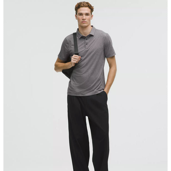 Psi Upsilon lululemon Evolution Short-Sleeve Polo - Heathered Black