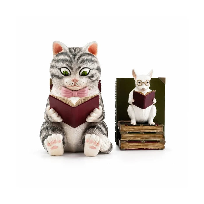 Reading Buddies : Cat & Mouse Bookend