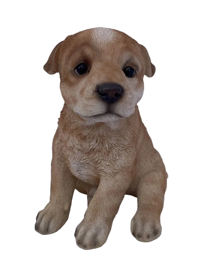 RED CATTLE DOG HEELER STATUE PUPPY MEMORIAL ANIMAL GARDEN ORNAMENT SCULPTURE