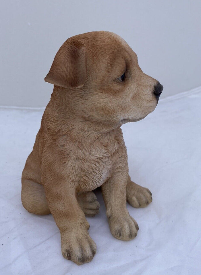 RED CATTLE DOG HEELER STATUE PUPPY MEMORIAL ANIMAL GARDEN ORNAMENT SCULPTURE