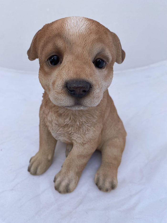 RED CATTLE DOG HEELER STATUE PUPPY MEMORIAL ANIMAL GARDEN ORNAMENT SCULPTURE