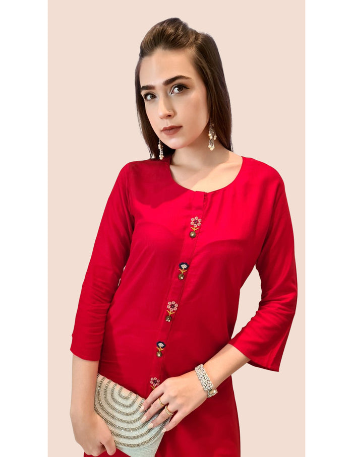 Red Short Kurti