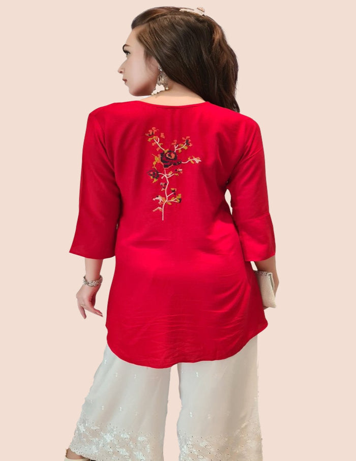 Red Short Kurti