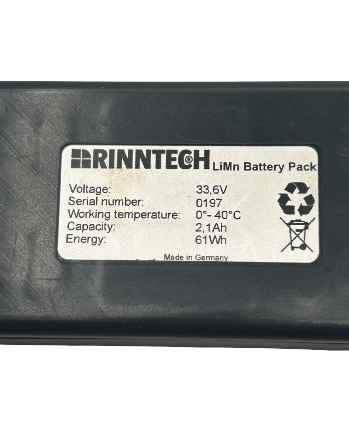 Rinntech LiMn 33.6V Battery Pack Rebuild Service | Professional Lithium-Ion Restoration