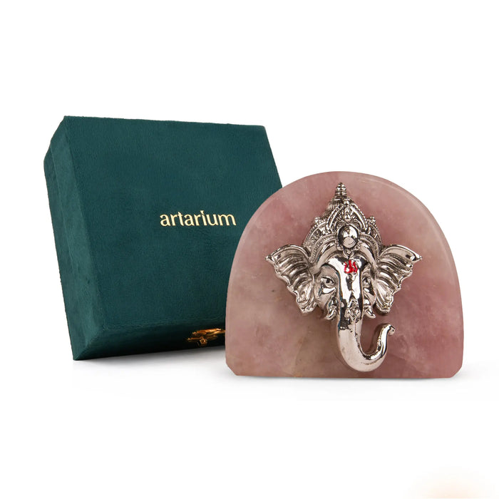 Vakratunda: Ganesha Silver-Plated Idol