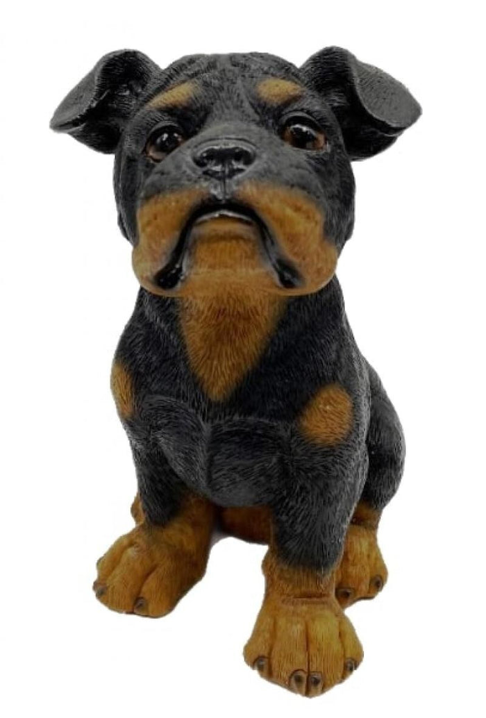 ROTTI ROTTWEILER STATUE PUPPY MEMORIAL ANIMAL GARDEN ORNAMENT SCULPTURE