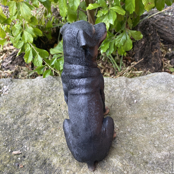 ROTTI ROTTWEILER STATUE PUPPY MEMORIAL ANIMAL GARDEN ORNAMENT SCULPTURES