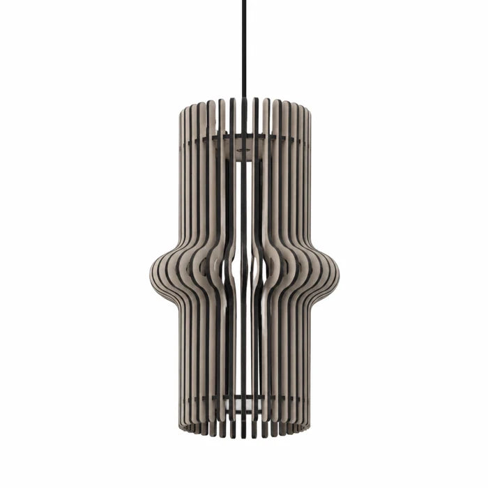 Royal Hourglass Wooden Hanging Lamp for Home Decor | Modern Ceiling Pendant Light in Highland Pine Finish | Designer Wooden Hanging Lamp by Venlay Wood