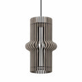 Royal Hourglass Wooden Hanging Lamp for Home Decor | Modern Ceiling Pendant Light in Highland Pine Finish | Designer Wooden Hanging Lamp by Venlay Wood