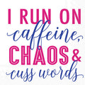 RUN ON CAFFEINE COCKTAIL NAPKIN
