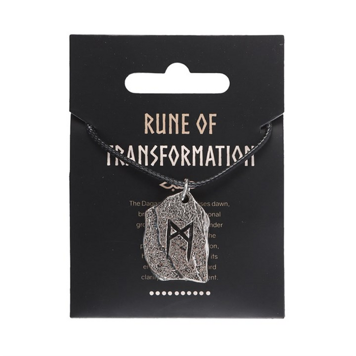 Rune of Transformation Viking Cord Necklace