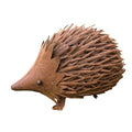 22nice4me Garden Statues handcrafted metal Australian echidna with a brown rustic finish and detailed quill texture.