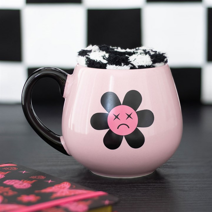 Sad Flower Mug and Socks Set