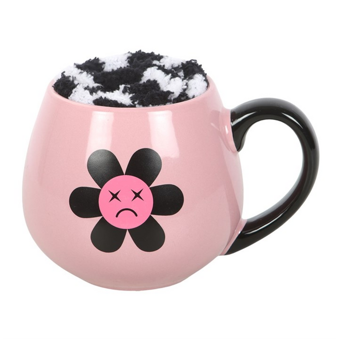 Sad Flower Mug and Socks Set
