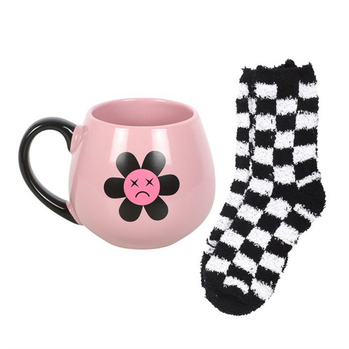 Sad Flower Mug and Socks Set