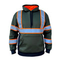SafetyShirtz SS360 Enhanced Visibility Hooded Sweatshirt Sweatshirts & Hoodies SafetyShirtz Green 2XL Reg