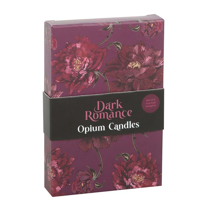 Set of 6 Dark Romance Opium Tealight Candles