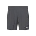 Sigma Alpha Epsilon lululemon Pace Breaker Linerless Short - Onxy Grey 7"