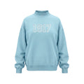 Sigma Delta Tau 1917 Mock Neck Sweatshirit - Sky Blue