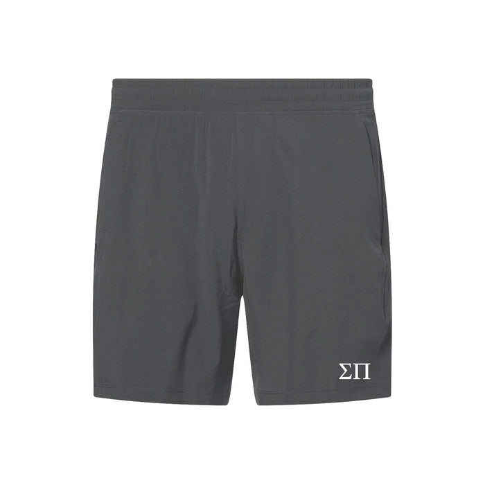 Sigma Pi lululemon Pace Breaker Linerless Short - Onxy Grey 7"