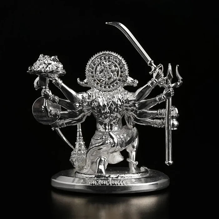 Sitting Panchmukhi Hanuman Silver Plated