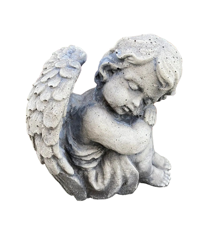 Sleeping Angel Memorial Cemetery Statue Ornament Concrete Garden Australian Made