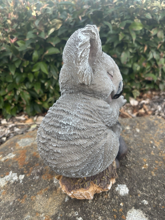 Sleeping Koala on Branch Resin Garden Statue Australian Animal Ornament