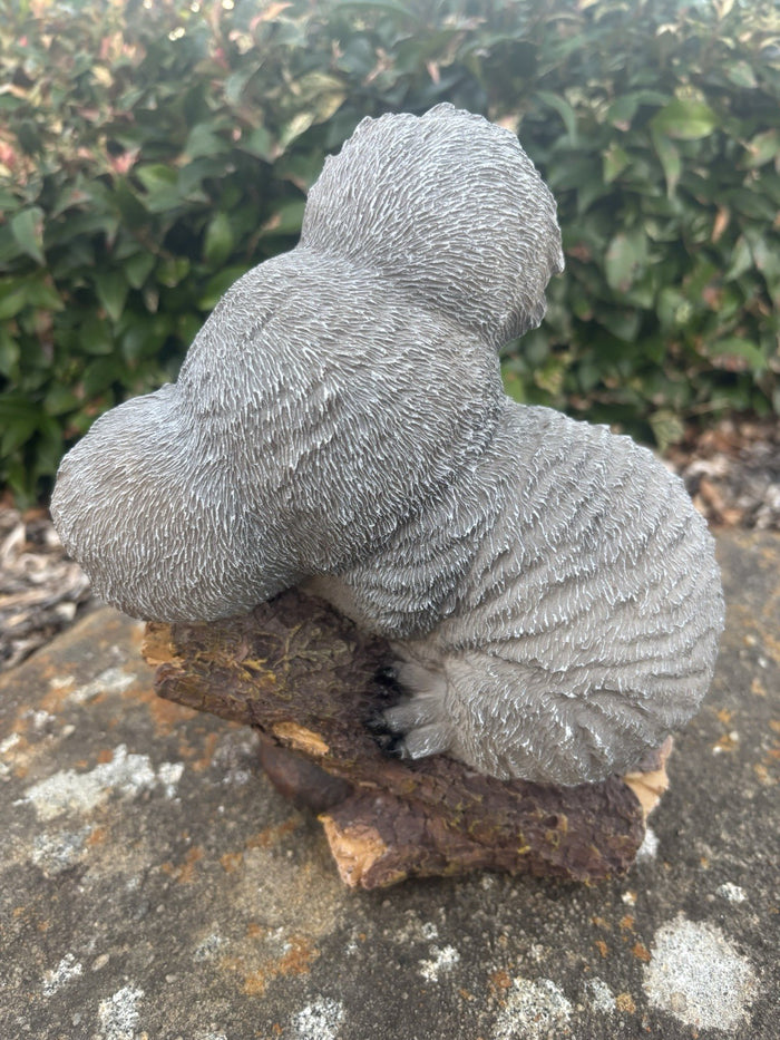 Sleeping Koala on Branch Resin Garden Statue Australian Animal Ornament