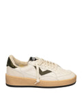 4B12 Sneaker play new bianco/militare PLAYNEW D PELLE/CAM-228