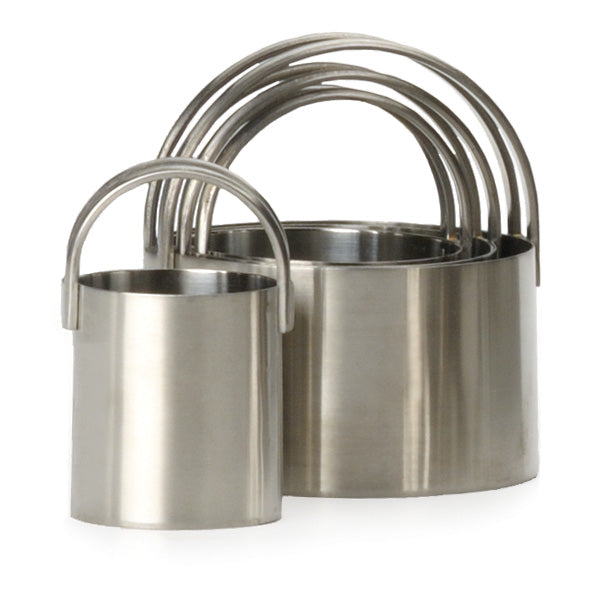 STAINLESS STEEL BISCUIT CUTTERS, SET OF 4