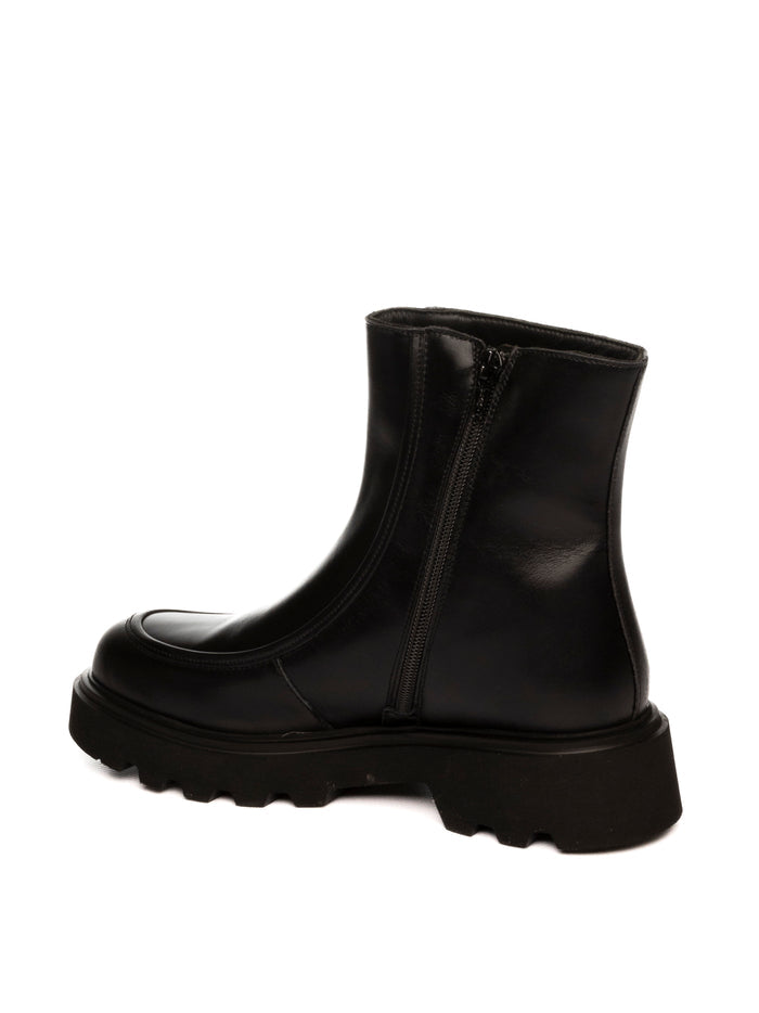FRAU Stivaletto pelle nero 85N6 SETA-NERO